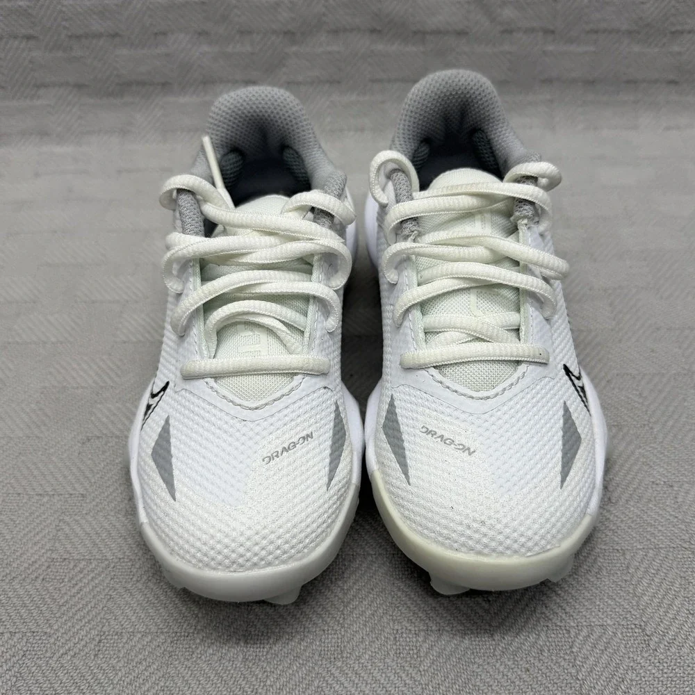 Nike Shoes Unisex Kids Size 10‎ White Mesh Low Top Baseball Sneakers CZ5592-100